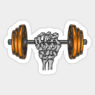 Skull Fitness Sticker